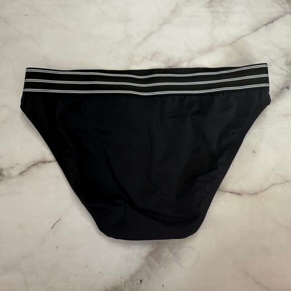 Bleu Rod Beattie Womens Off The Grid Bikini Bottoms Black Banded Size 6 New - Picture 4 of 4
